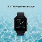 Bip Unisex Quartz Black Dial Digital Silicone Watch BIP U BLACK