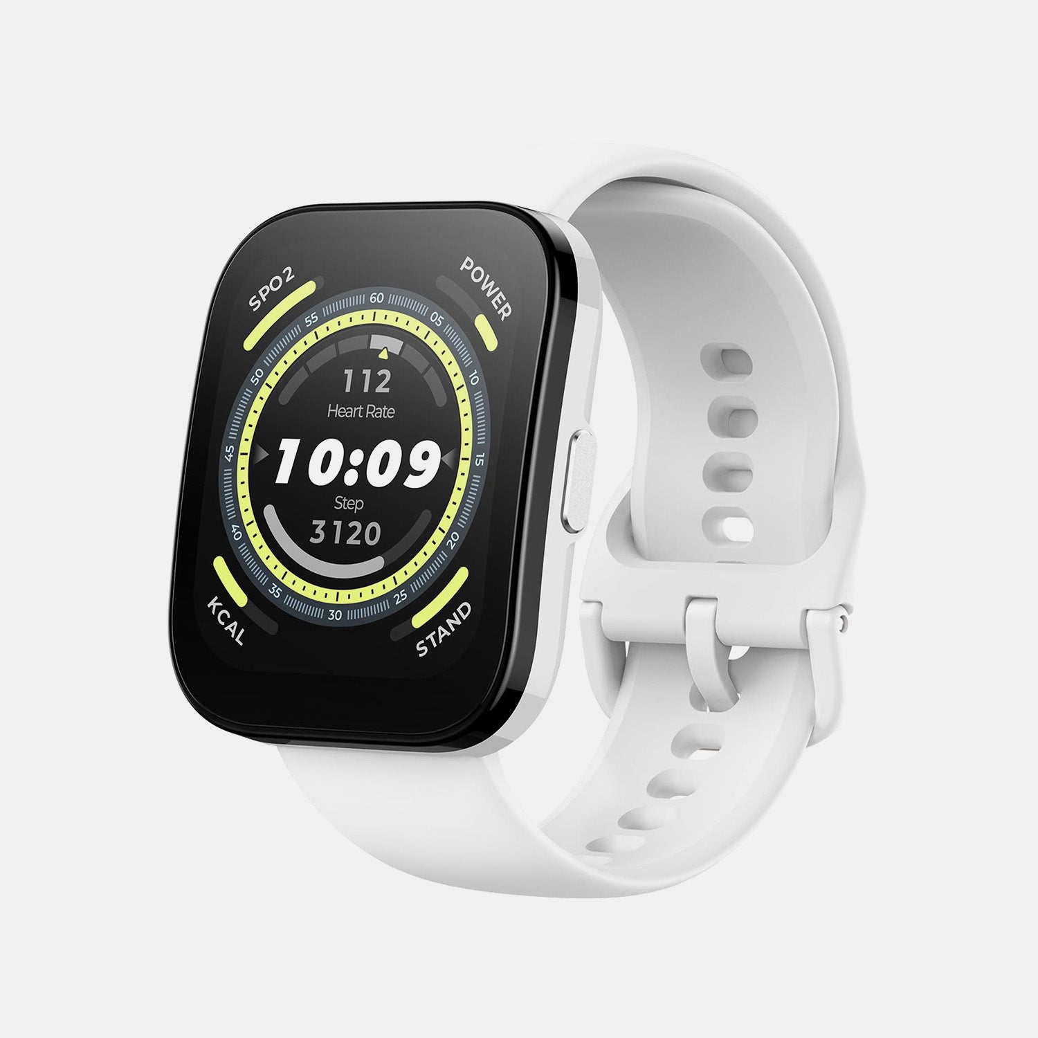 Bip Unisex Quartz White Dial Digital Silicone Watch Bip White