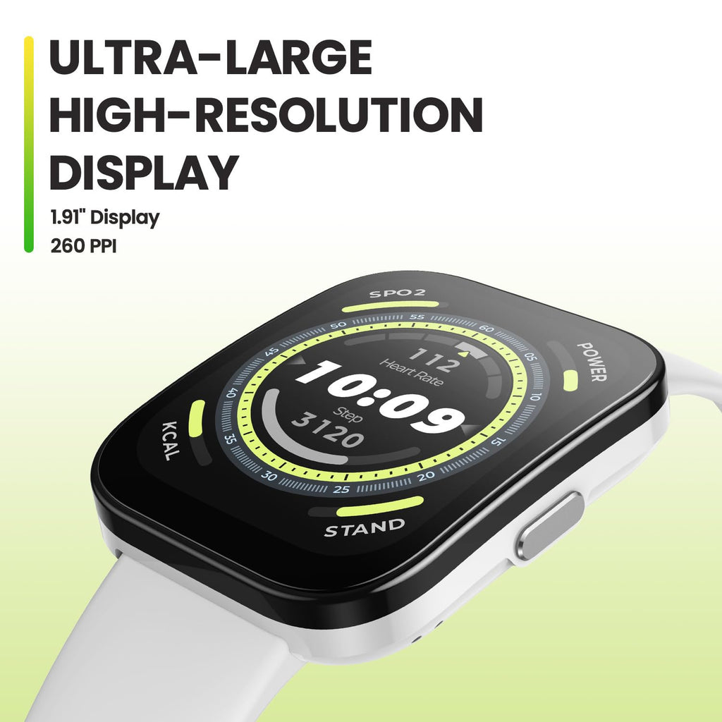 Bip Unisex Quartz White Dial Digital Silicone Watch Bip White