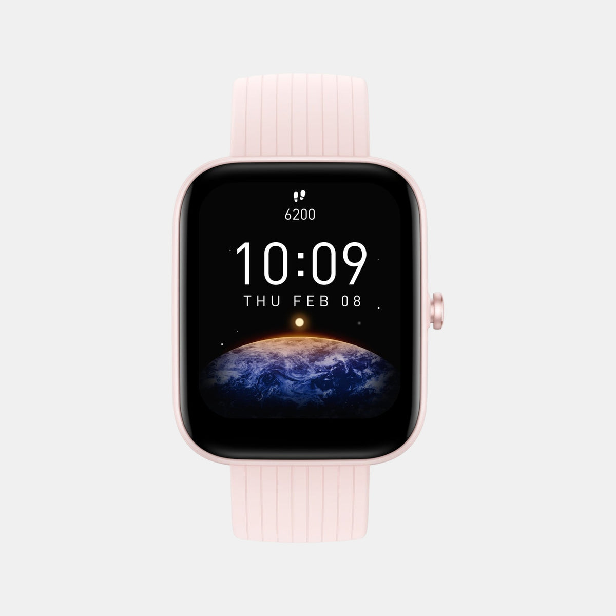 Unisex Processor Pink Dial LCD Silicone Watch BIP 3 PINK
