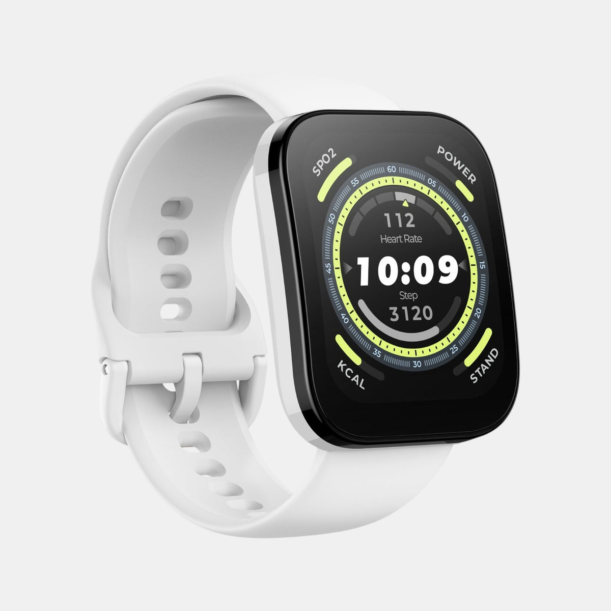 Unisex Processor Cream Dial LCD Silicone Watch BIP 5 CREAM WHITE