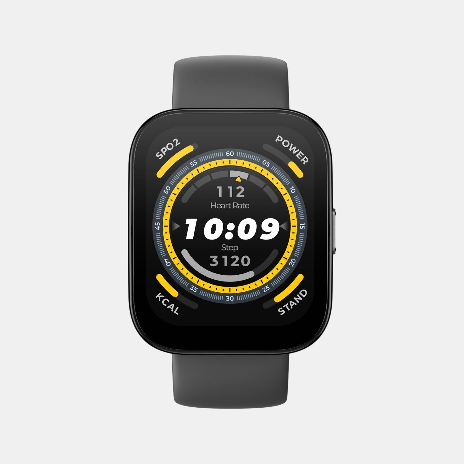 Unisex Processor Soft Black Dial LCD Silicone Watch BIP 5 SOFT BLACK