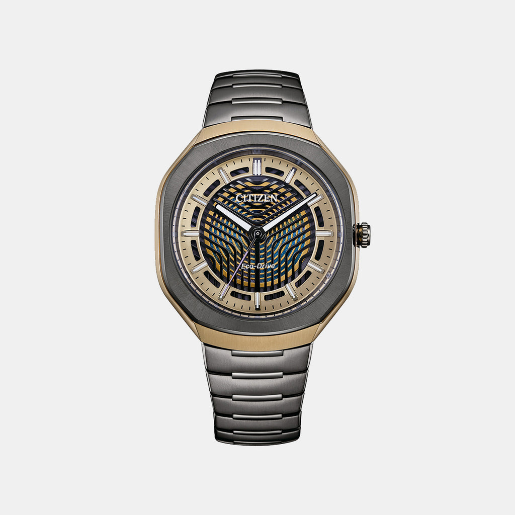 Photon Eco-Drive Men Quartz Black Dial Analog Titanium Watch BJ6569-59X