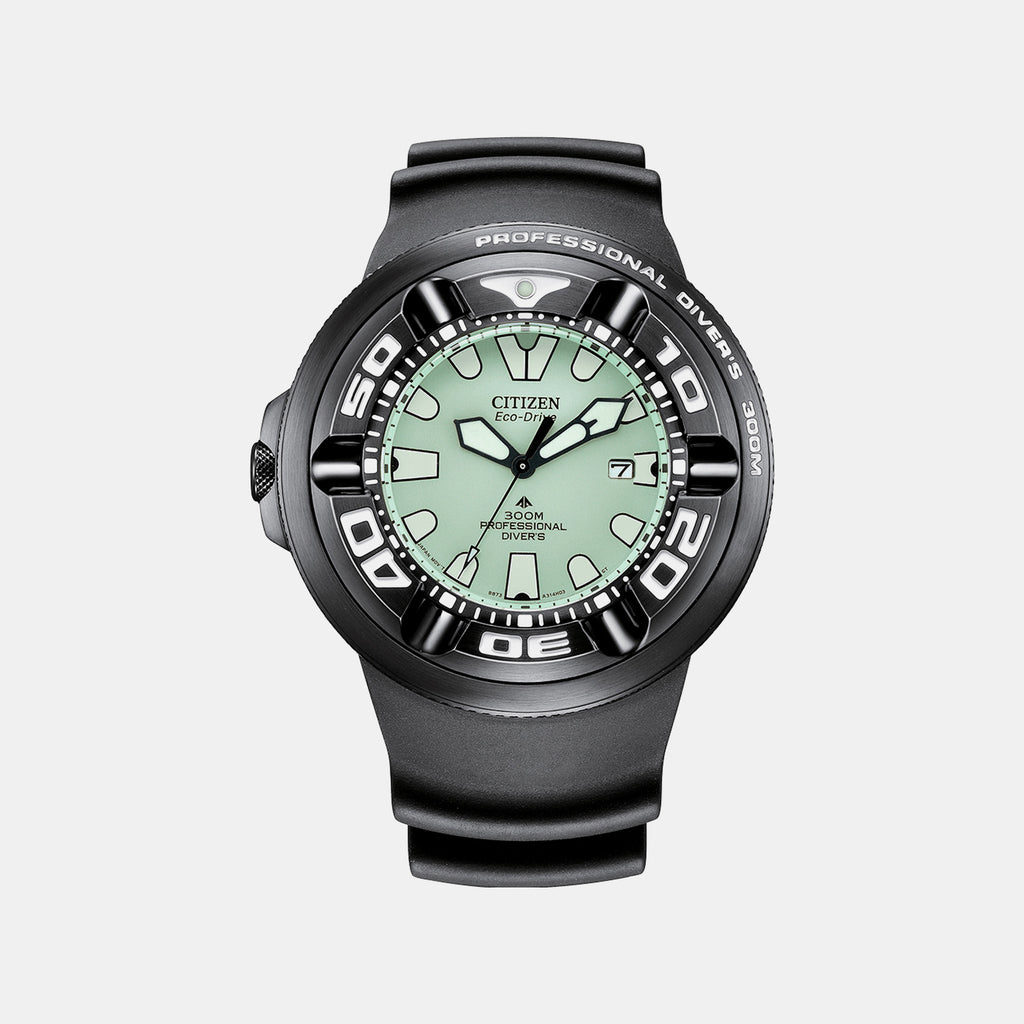 Promaster Men Quartz Green Dial Analog Rubber Watch BJ8055-04X