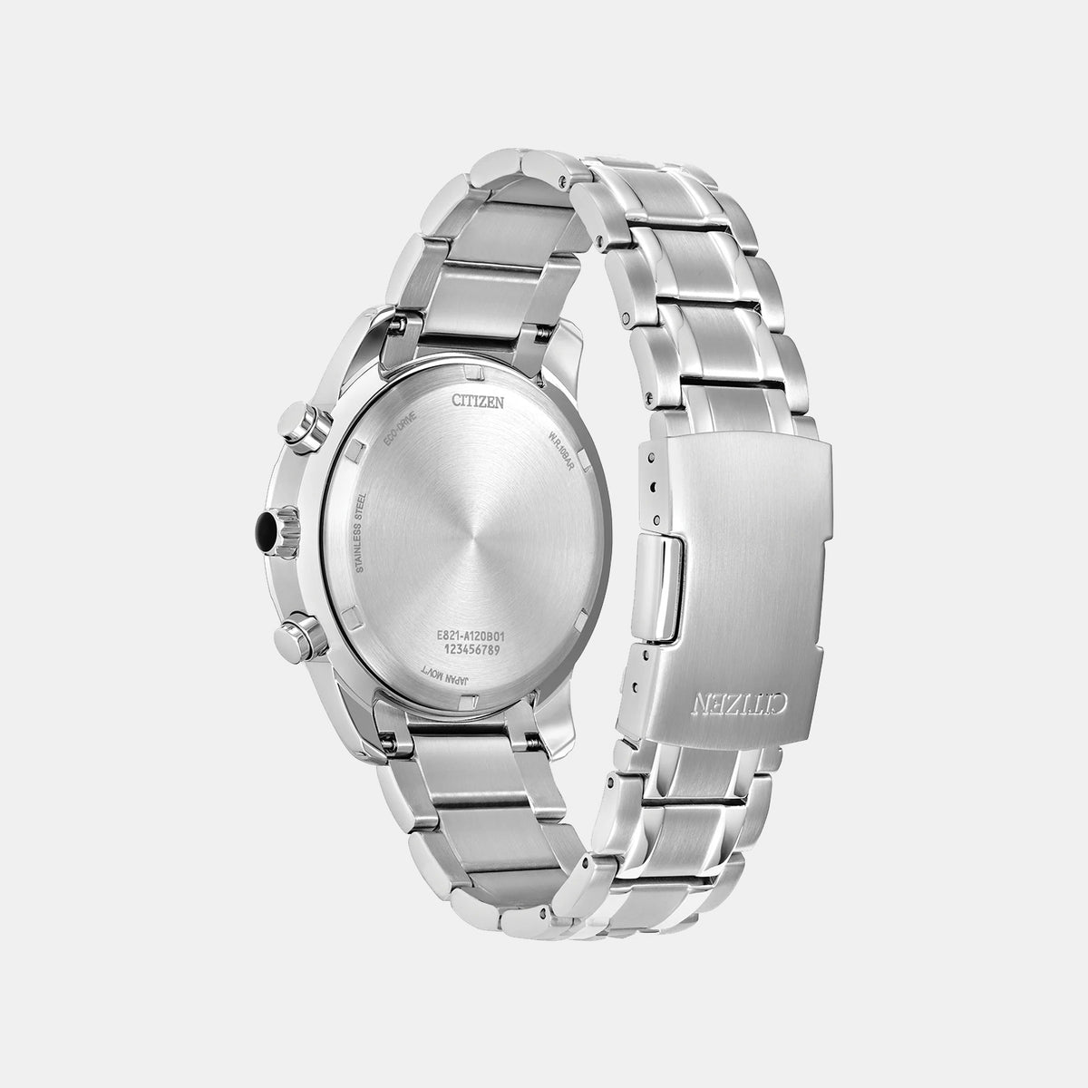 Classic Men Quartz Grey Dial Chronograph Stainless Steel Watch BL5630-52H