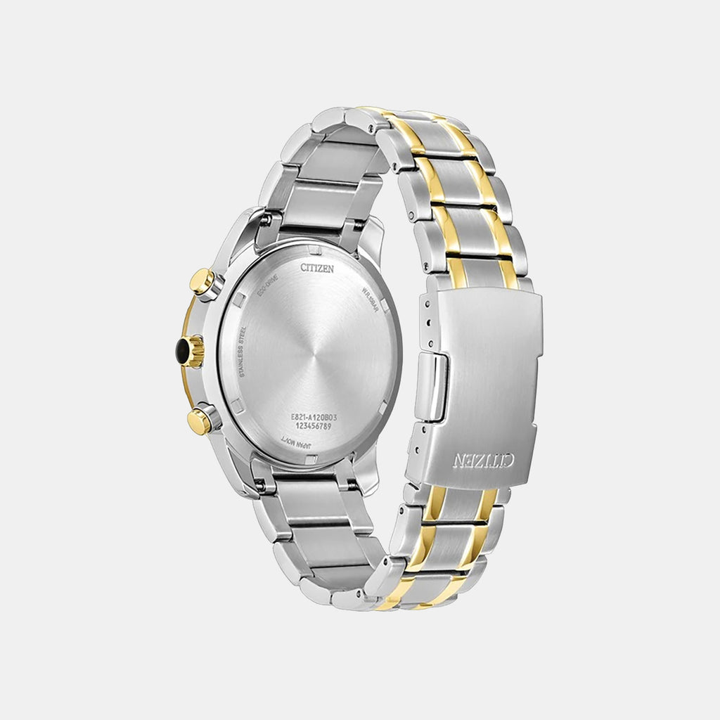 Eco-drive Men Quartz Silver Dial Analog Metal Watch BL5634-51A