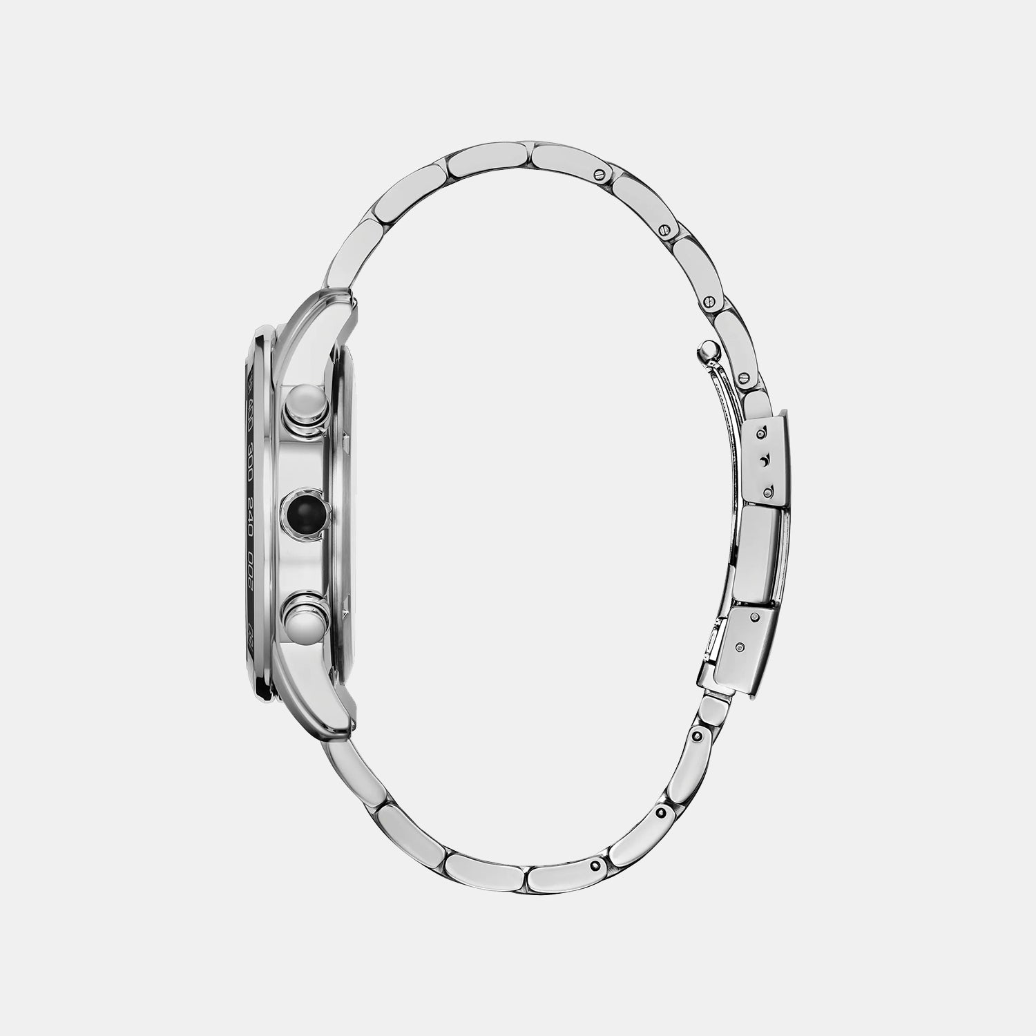Classic Eco-Drive Men Quartz Blue Dial Chronograph Stainless Steel Watch BL5640-59L