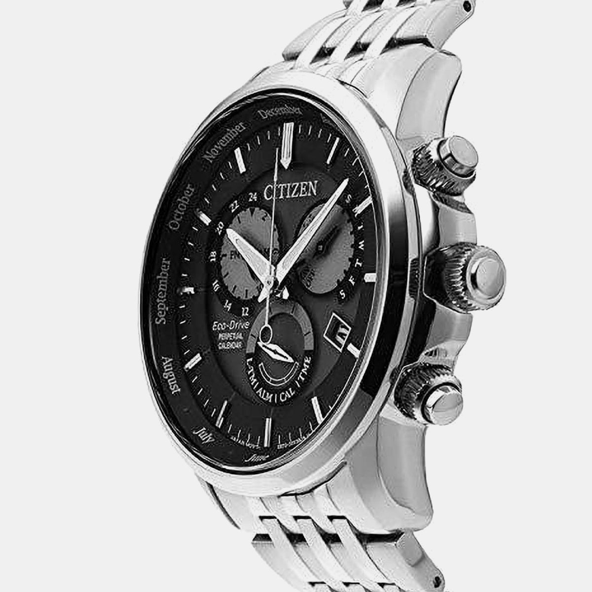 Men Quartz Grey Dial Chronograph Stainless Steel Watch BL8150-86H
