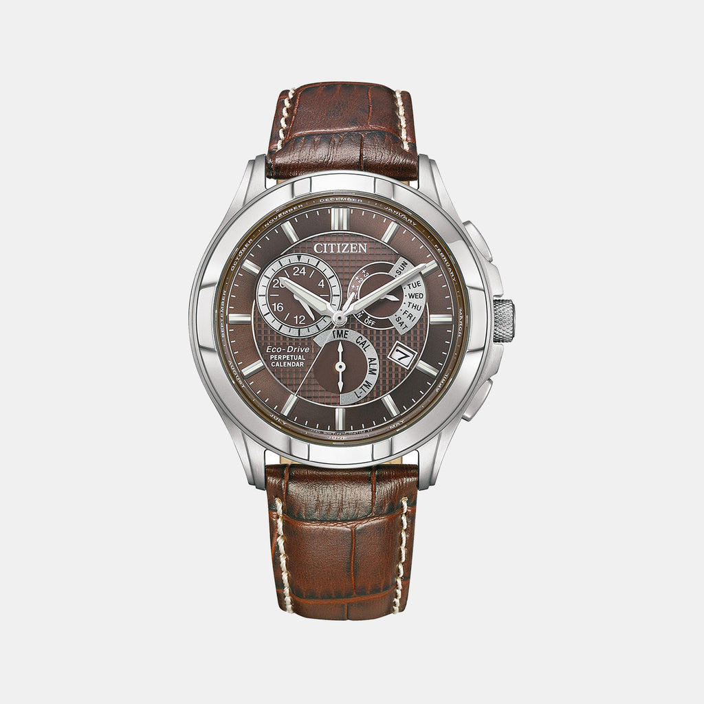 Citizen Round Brown Chronograph watch