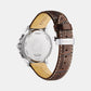 Male Brown Eco-Drive Leather Chronograph Watch BL8160-07X