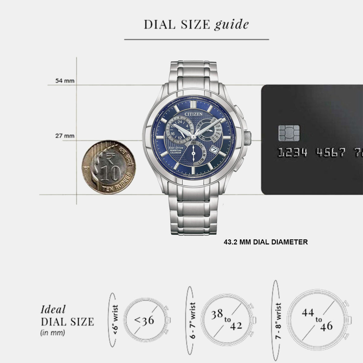 Men Quartz Blue Dial Chronograph Stainless Steel Watch BL8160-58L