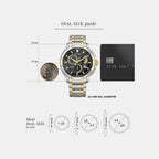 BI Men Quartz Black Dial Chronograph Stainless Steel Watch BL8164-57E