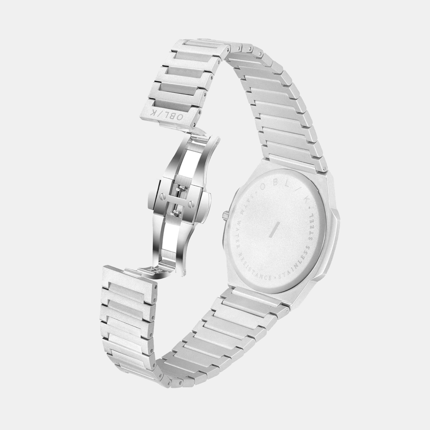 Blade Men Quartz Silver Dial Analog Stainless Steel Watch