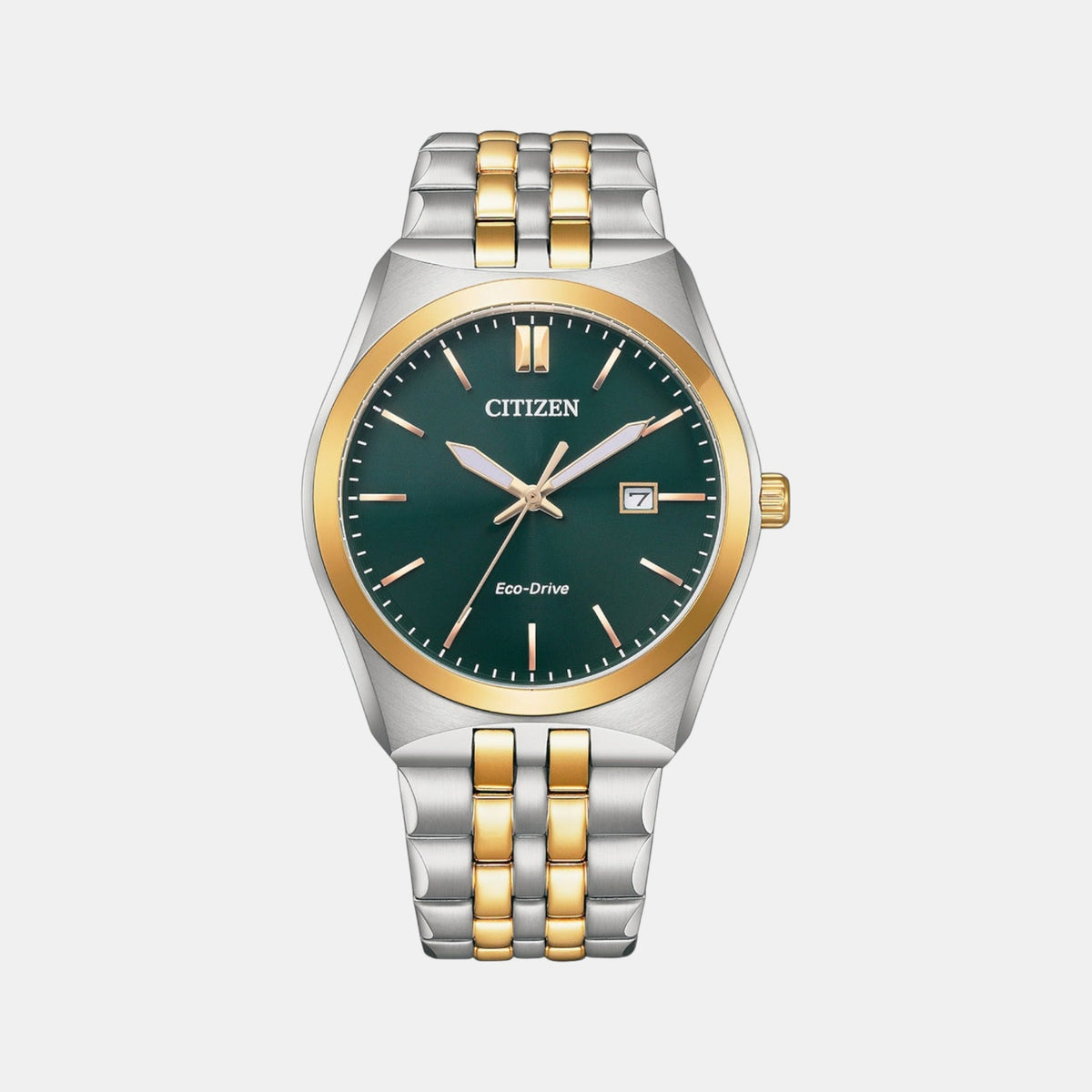 Corso Men Quartz Green Dial Analog Stainless Steel Watch BM7339-89X