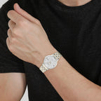 Men Quartz Grey Dial Analog Stainless Steel Watch BM7466-81H