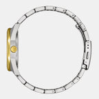 Eco-Drive Men Eco-Drive White Dial Analog Stainless Steel Watch BM7624-82A