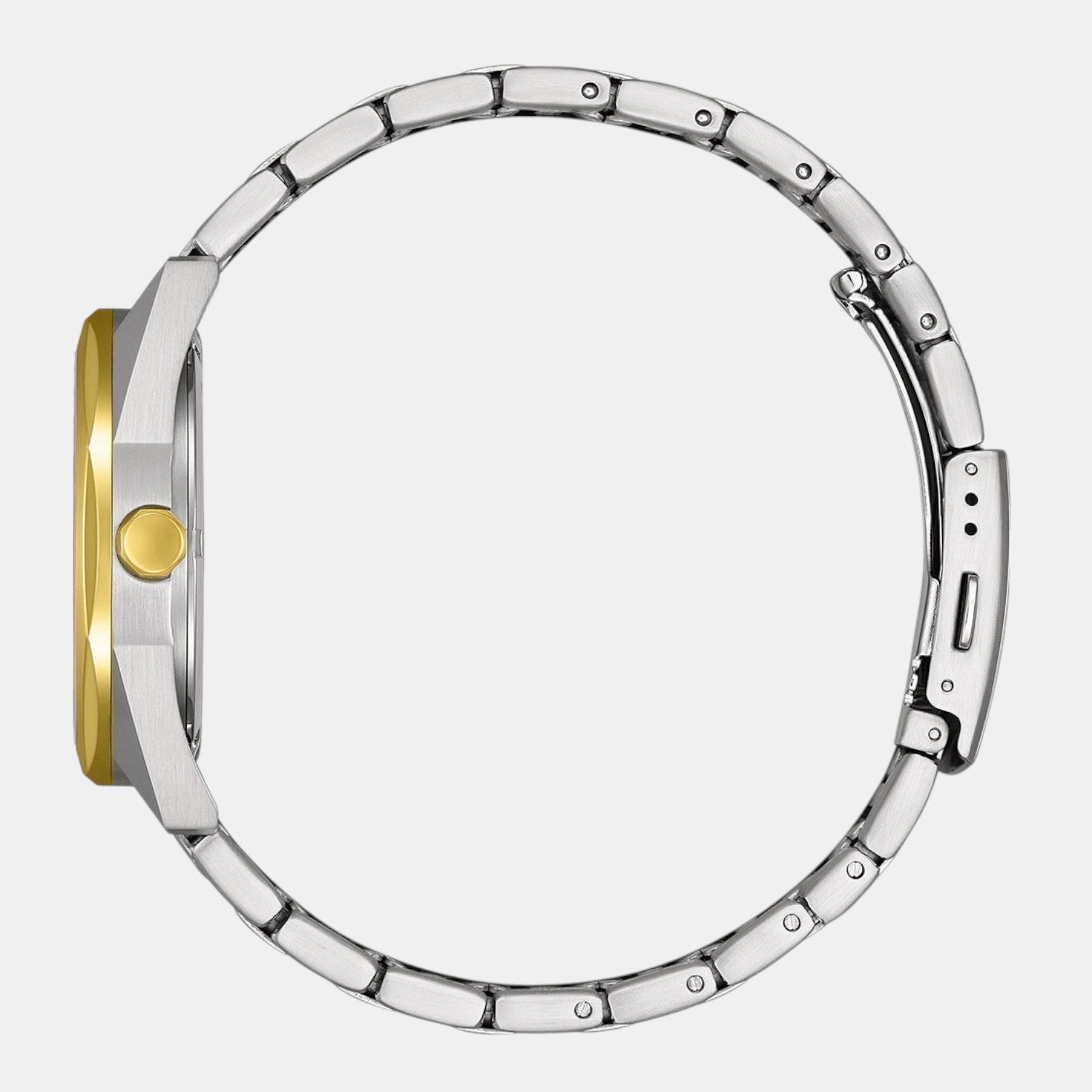 Eco-Drive Men Eco-Drive White Dial Analog Stainless Steel Watch BM7624-82A