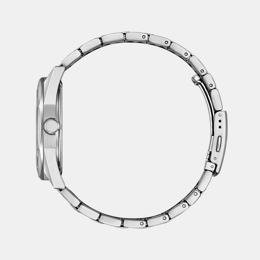 Eco-Drive Men Eco-Drive Black Dial Analog Stainless Steel Watch BM7630-80E