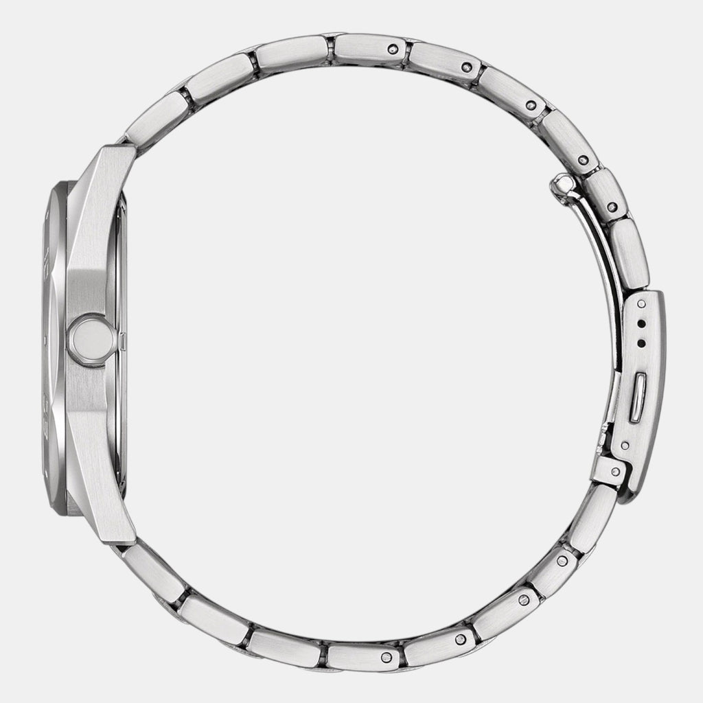 Eco-Drive Men Eco-Drive Green Dial Analog Stainless Steel Watch BM7630-80X