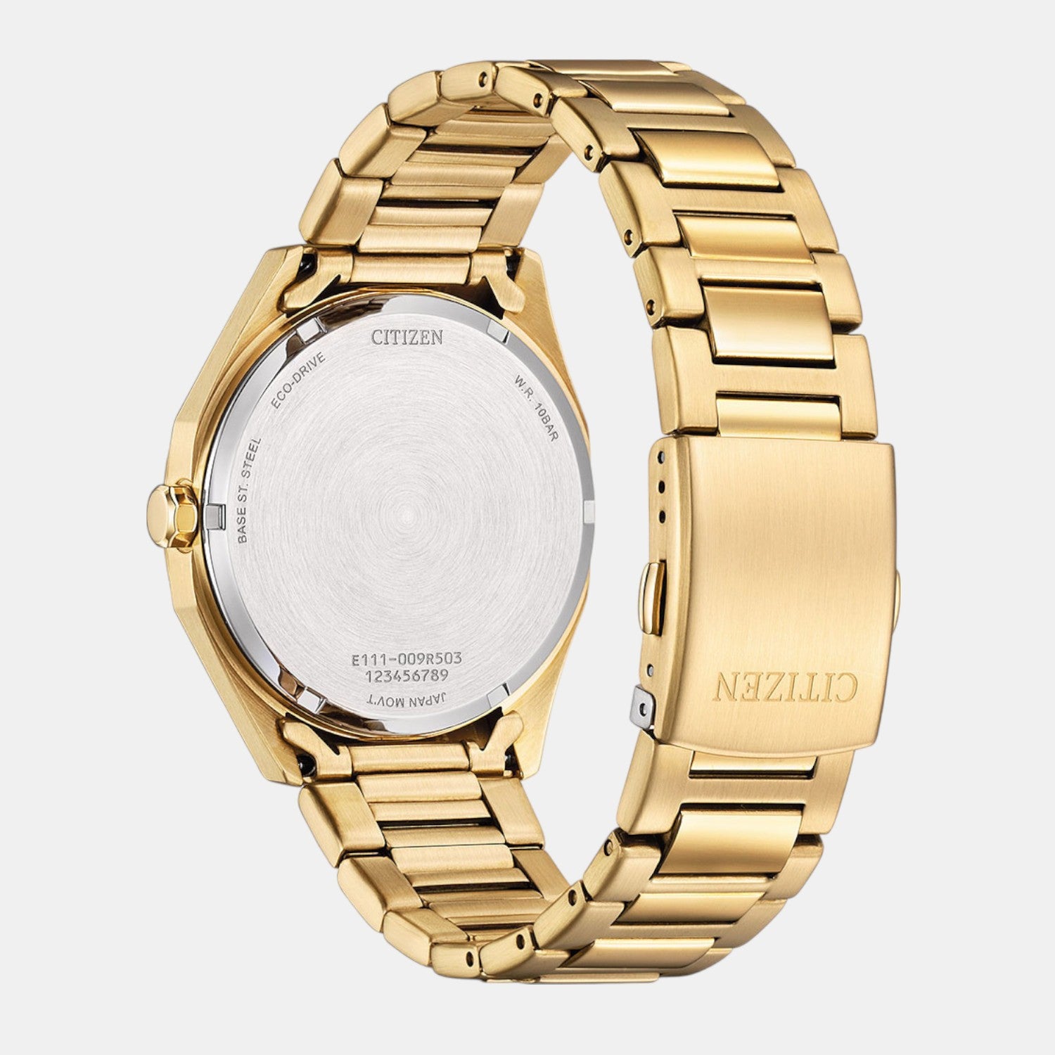 Eco-Drive Men Eco-Drive Green Dial Analog Stainless Steel Watch BM7633-81X