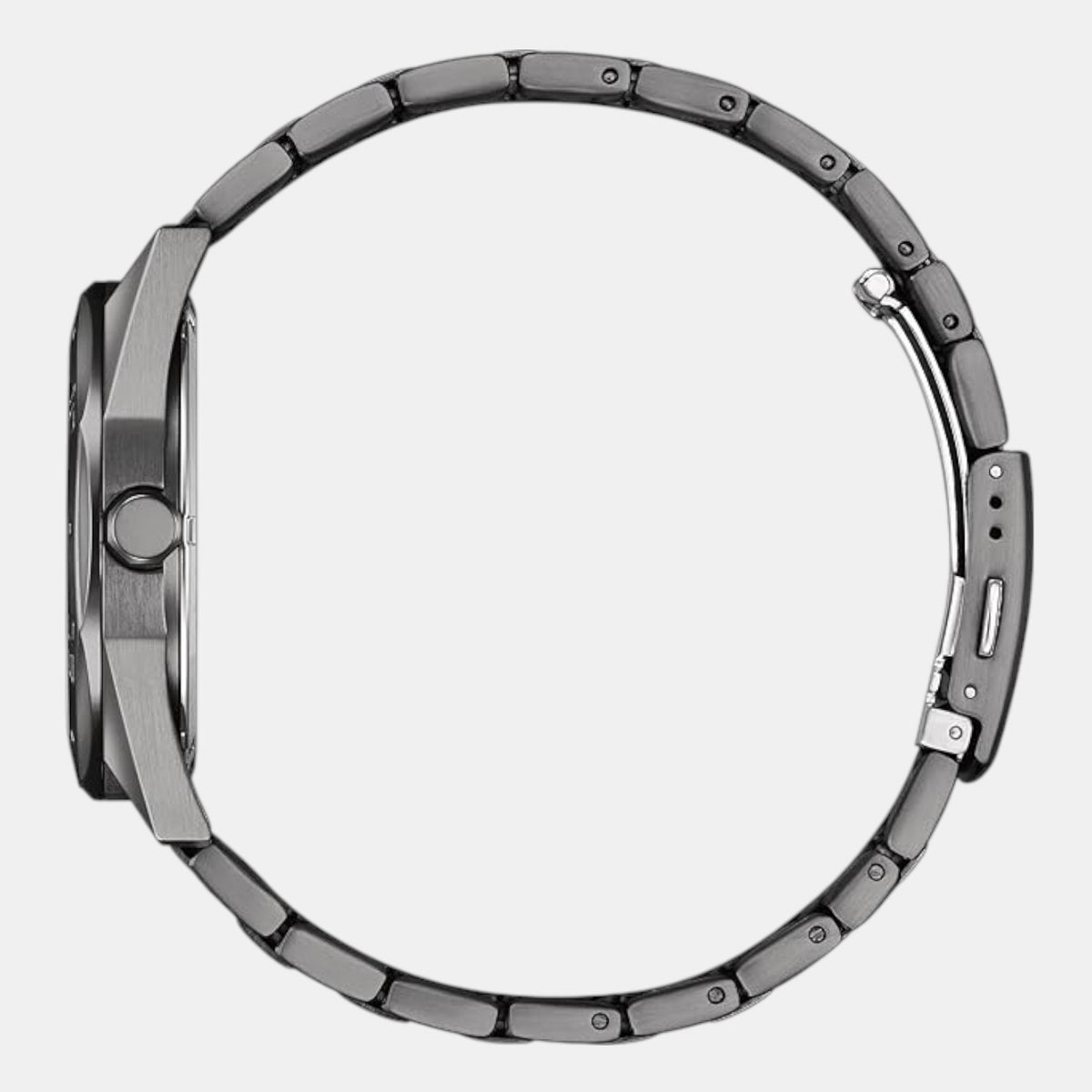 Men Quartz Grey Dial Analog Stainless Steel Watch BM7637-81H