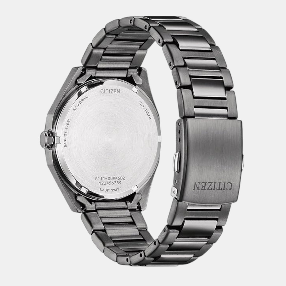 Men Quartz Grey Dial Analog Stainless Steel Watch BM7637-81H