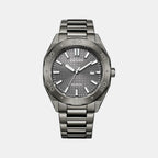 Eco-Drive Men Eco-Drive Grey Dial Analog Stainless Steel Watch BM7637-81H