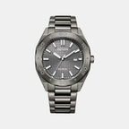 Eco-Drive Men Eco-Drive Grey Dial Analog Stainless Steel Watch BM7637-81H
