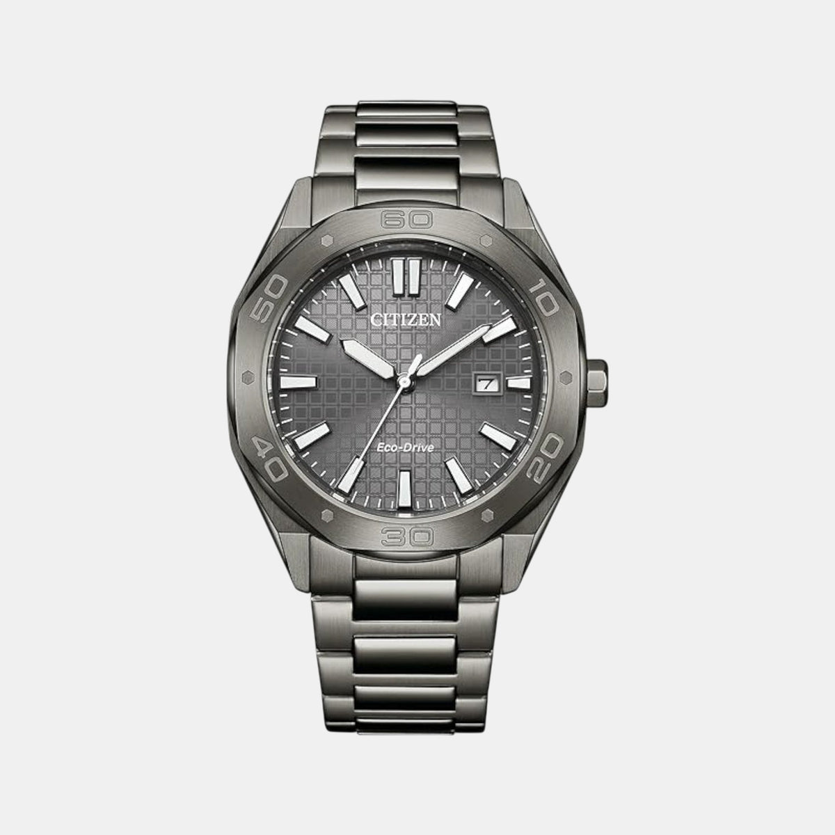 Men Quartz Grey Dial Analog Stainless Steel Watch BM7637-81H