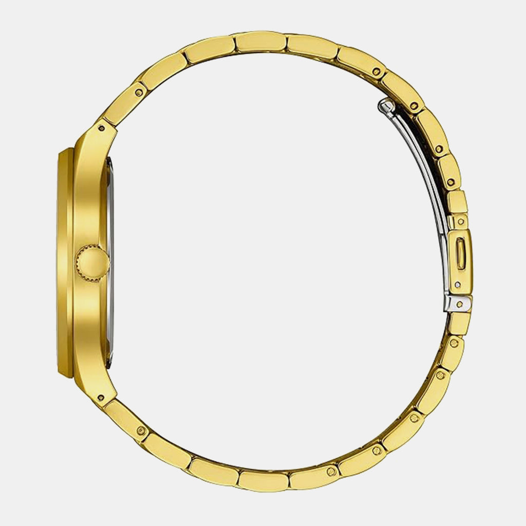 Axiom Men Quartz Champagne Dial Analog Stainless Steel Watch BM7652-52P