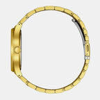 Axiom Men Quartz Champagne Dial Analog Stainless Steel Watch BM7652-52P