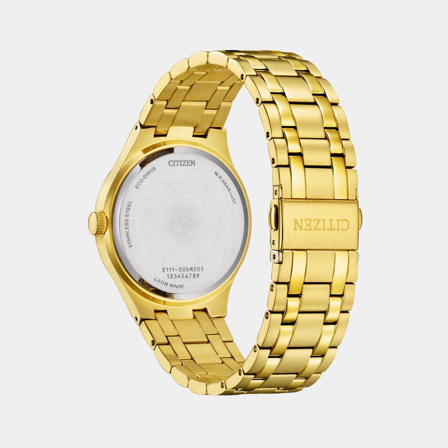 Axiom Men Eco-Drive White Dial Analog Stainless Steel Watch BM7652-52P