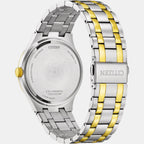 Axiom Men Eco-Drive Green Dial Analog Stainless Steel Watch BM7654-57X