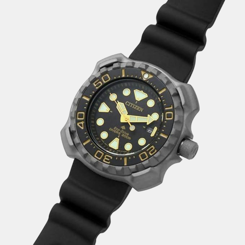 Promaster Men Quartz Black Dial Analog Rubber Watch BN0220-16E