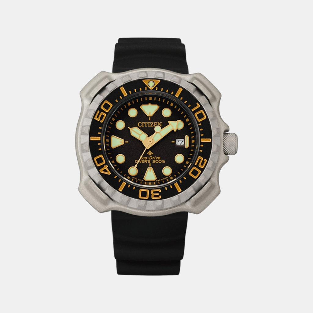 Promaster Men Eco-Drive Black Dial Analog Polyester Watch BN0220-16E