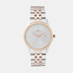 Darren Clark Round Silver Analog watch