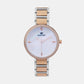 Women Quartz MOP Dial Analog Metal Watch 7507T-M3301