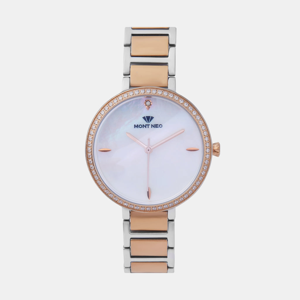 Mont Neo Round Mother Of Pearl Analog watch