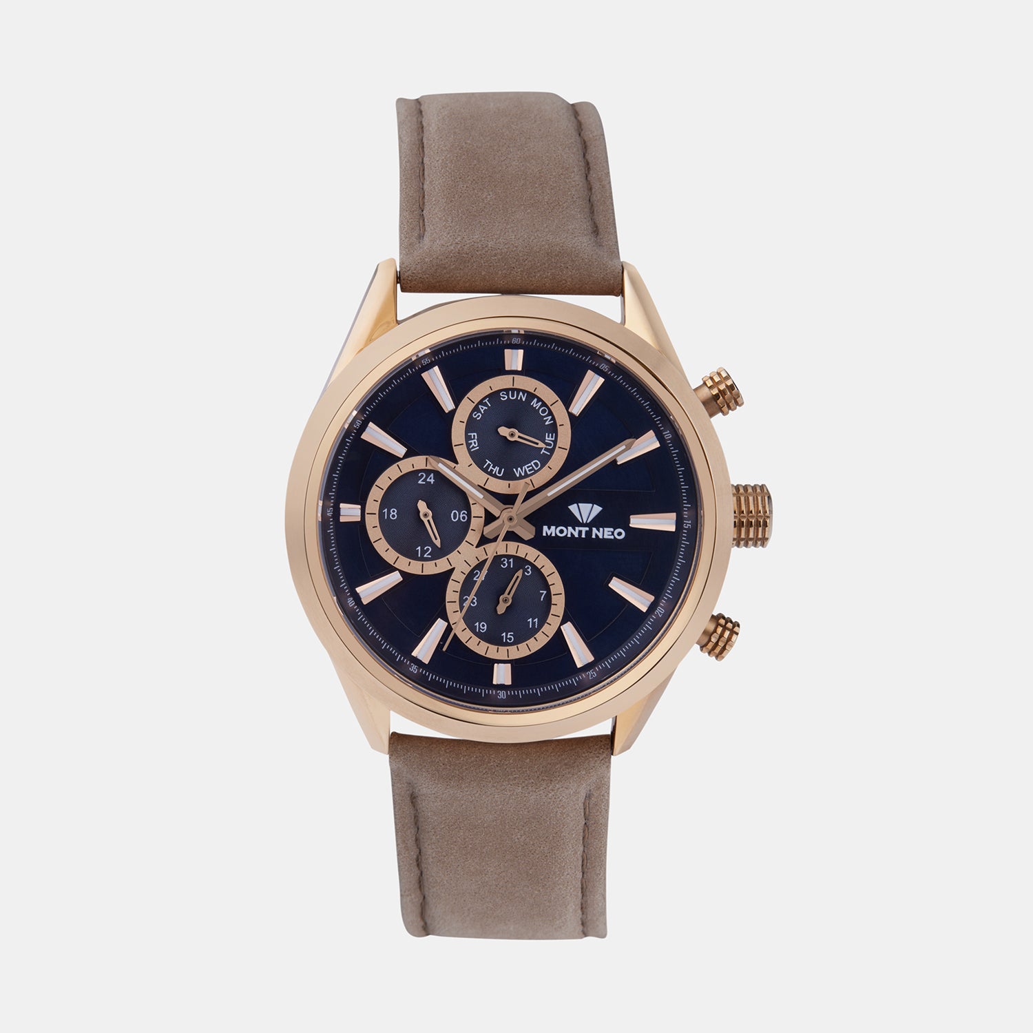 Mont Neo Round Blue Chronograph watch