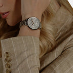 Symphony Le Women Quartz Gold Dial Multi-Function Stainless Steel Watch 1502781