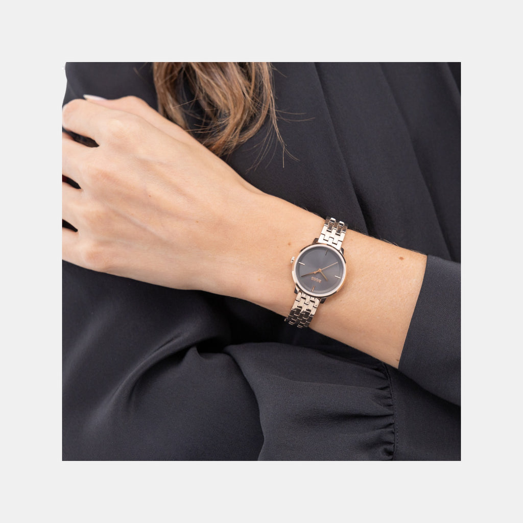 Lucia Women Quartz Grey Dial Analog Stainless Steel Watch 1502820