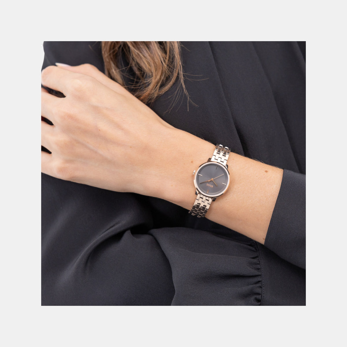 Boss Lucia Women Quartz Grey Dial Analog Stainless Steel Watch 1502820