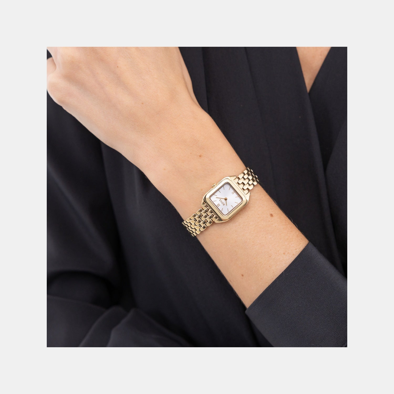 Mae Petite Women Quartz Silver White Dial Analog Stainless Steel Watch 1502823