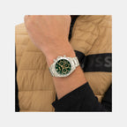 Hero 2.0 Men Quartz Green Dial Chronograph Stainless Steel Watch 1514268