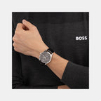 Principle Master Men Quartz Black Dial Multi-Function Calf Watch 1514272