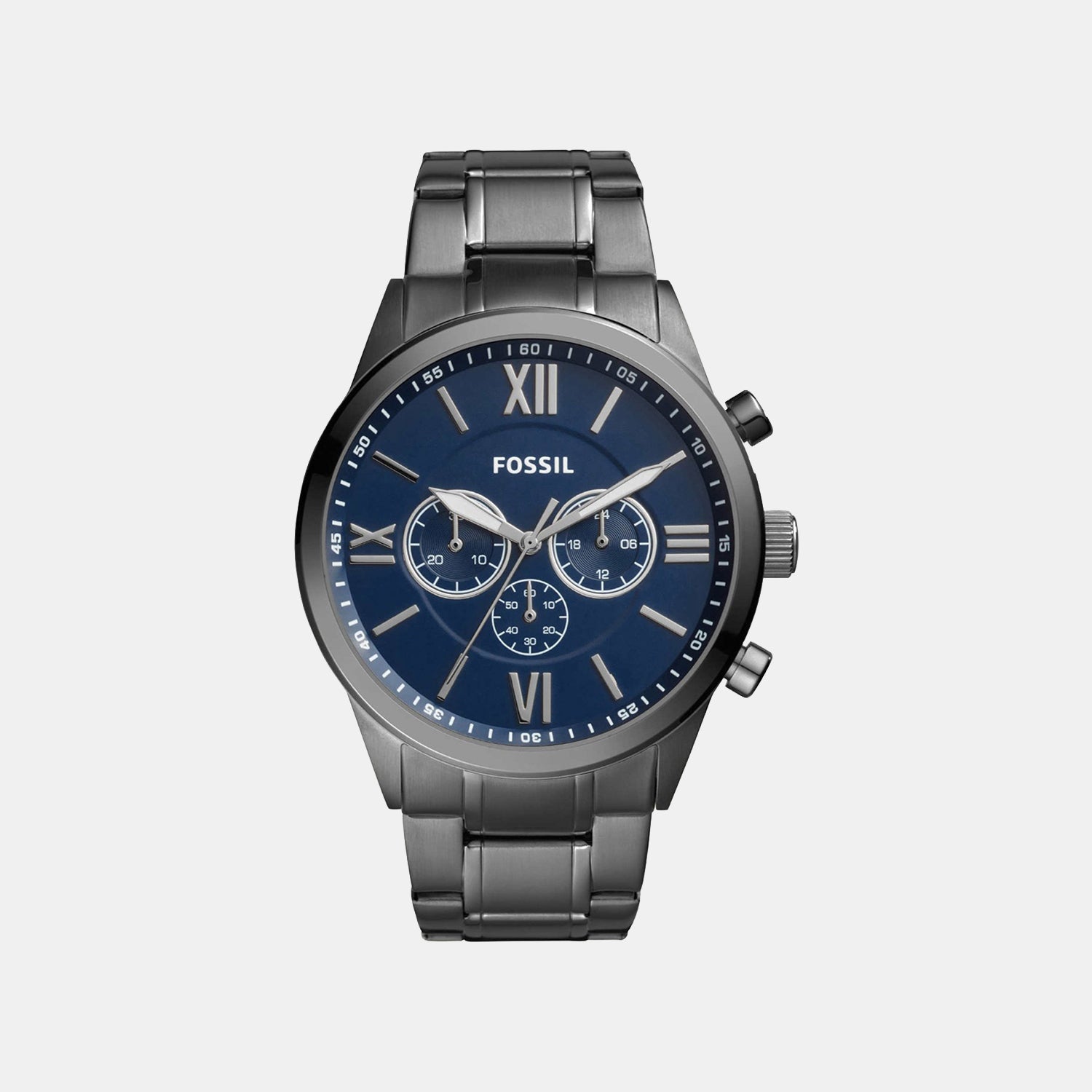 Flynn Men Quartz Blue Dial Chronograph Stainless Steel Watch BQ1126