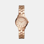Modern Sophisticate Women Quartz Rose Gold Dial Analog Stainless Steel Watch BQ1571