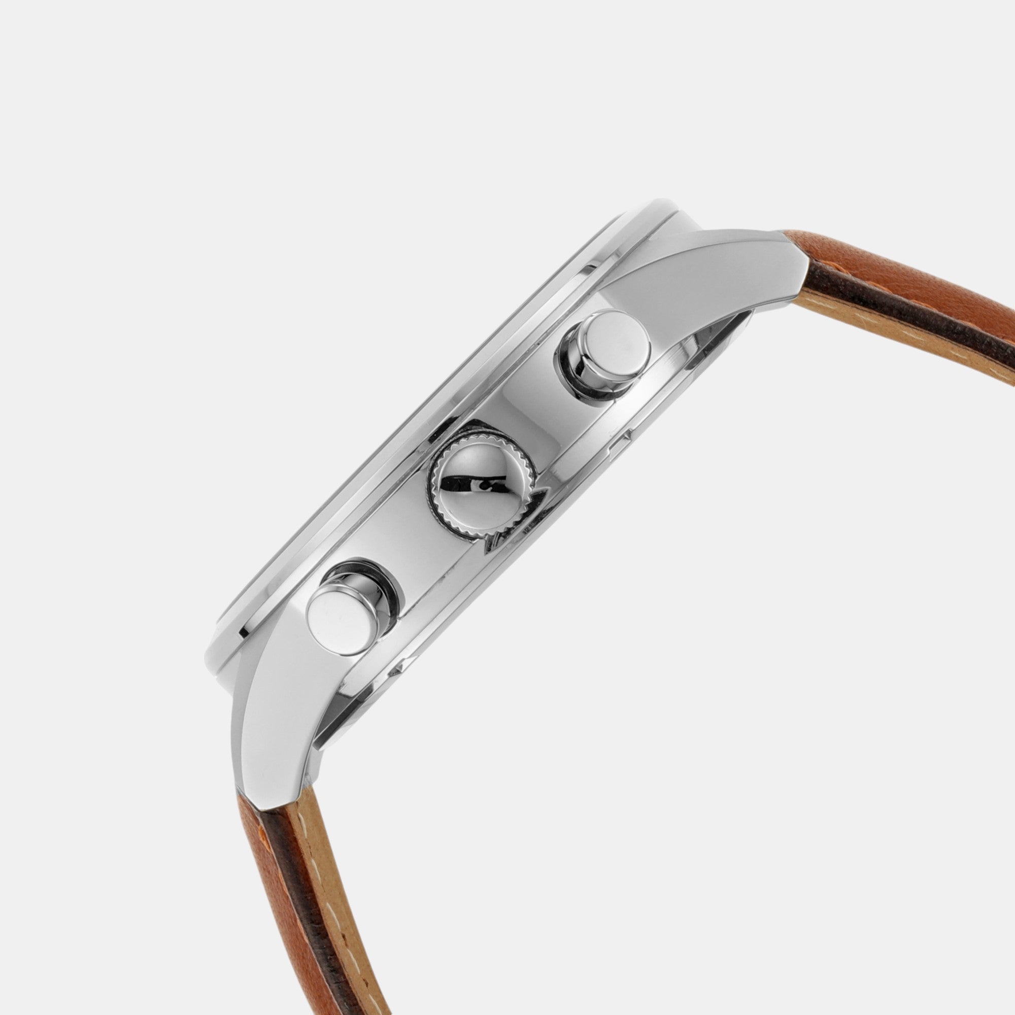 Flynn Men Quartz Blue Dial Chronograph Leather Watch BQ2125