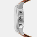 Flynn Men Quartz Blue Dial Chronograph Leather Watch BQ2125