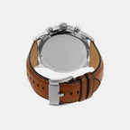 Flynn Men Quartz Blue Dial Chronograph Leather Watch BQ2125